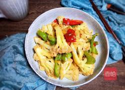 青椒炒花菜的做法图解13