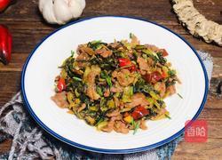 冲菜炒肉的做法图解11