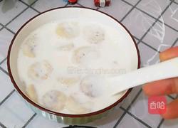 香蕉牛奶燕麦粥的做法图解3