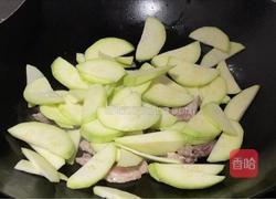 肉片炒丝瓜的做法图解4