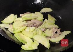 肉片炒丝瓜的做法图解5