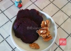 紫薯核桃奶的做法图解1