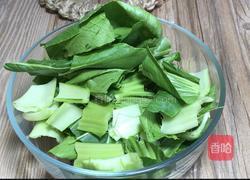 小白菜烧肉圆子的做法图解2