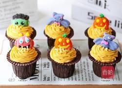 万圣节搞怪小蛋糕的做法图解21