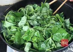 Illustration of how to make spicy and sour sweet potato leaves 4