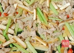 芹菜香干炒肉丝的做法图解12
