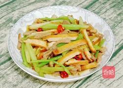 芹菜香干炒肉丝的做法图解13