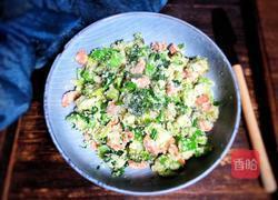 火腿西兰花炒豆渣的做法图解12