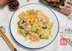 虾仁炒花菜的做法图解12