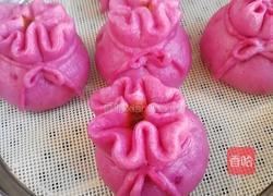 紫薯豆沙福袋的做法图解11