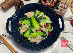 肉片炒上海青的做法图解10