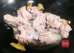 菊花菜烧牛排骨的做法图解4