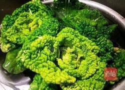 菊花菜烧牛排骨的做法图解3