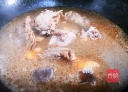 菊花菜烧牛排骨的做法图解6