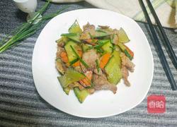 黄瓜胡萝卜炒肉片的做法图解13