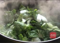 白菜冻豆腐皮蛋粥的做法图解8