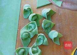 小白菜皮做的馄饨的做法图解8