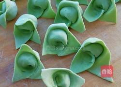 小白菜皮做的馄饨的做法图解9