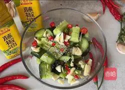 Illustration of how to make rattan-flavored cucumber 4