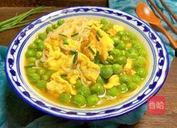 豌豆鸡蛋汤面的做法图解13