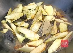 茄子茭白烧肉的做法图解9