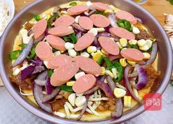 自制肥牛卷香肠披萨的做法图解12