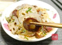 香肠炒藕片的做法图解11