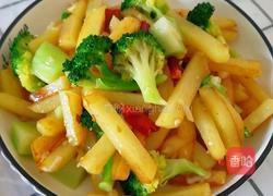 西兰花土豆条的做法图解6