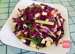 凉拌花生香芹紫甘蓝的做法图解7