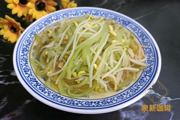 莴笋炒黄豆芽