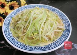 莴笋炒黄豆芽的做法图解10