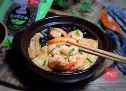 Illustration of how to make shrimp and tofu stew 15