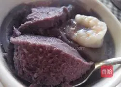 Illustration of how to make purple sweet potato custard 10