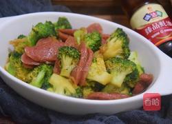 香肠炒西蓝花的做法图解11