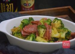 香肠炒西蓝花的做法图解12