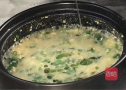 茼蒿肉末小米粥的做法图解8