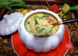 茼蒿肉末小米粥的做法图解10