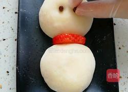 草莓大福 小雪人的做法图解8