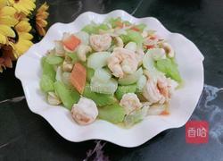 百合大虾炒西芹的做法图解13
