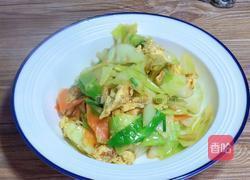 胡萝卜包菜炒鸡蛋的做法图解11