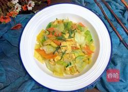 胡萝卜包菜炒鸡蛋的做法图解13