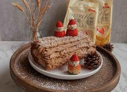 咖啡圣诞树蛋糕