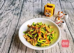 蒜苔肉丝 的做法图解7