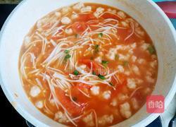 番茄金针菇虾滑汤的做法图解13