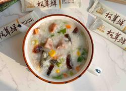 烤肠皮蛋粥