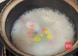 烤肠皮蛋粥的做法图解3