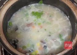 烤肠皮蛋粥的做法图解8