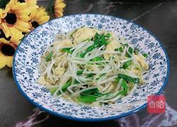 豆芽炒蛋的做法图解8