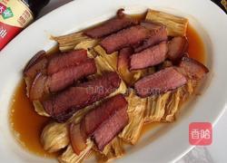 腐竹蒸腊肉的做法图解7