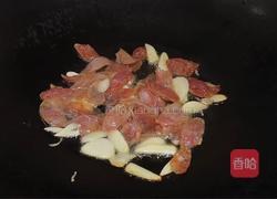 甜豆炒腊肠的做法图解4